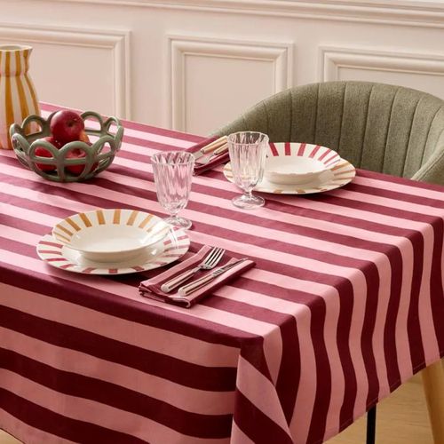 Lot De 4 Serviettes De Table "chéri" 40x40cm Rouge