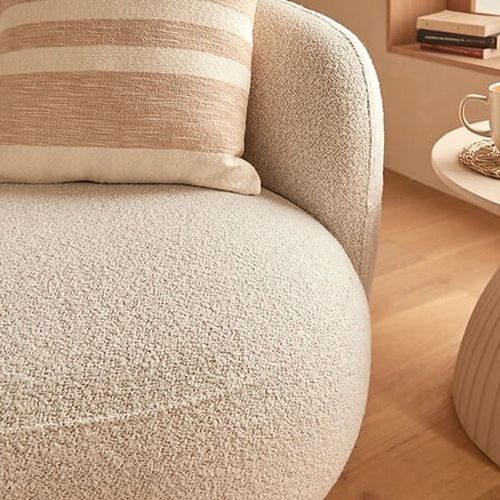 Canapé Fixe 2 Places Nesky - Blanc