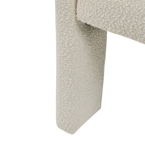 Fauteuil à Dîner En Bouclette Amos - Blanc