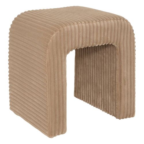 Pouf Velours Côtelé Sevi Beige