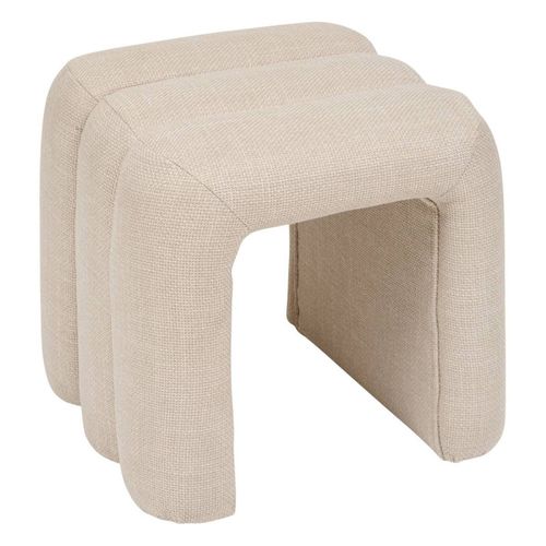 Pouf Pont Sisco 43 Cm Tissu Argile