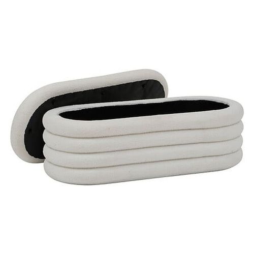 Banc Coffre En Bouclette Giulia - Blanc