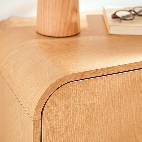 Buffet 2 Portes Effet Bouleau Lee - Beige