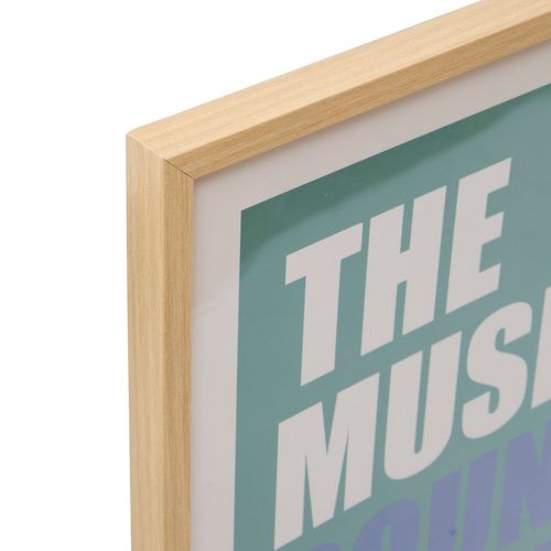 Affiche Encadrée The Music Sounds Better With You - 50 X 70 Cm - Vert Cèdre