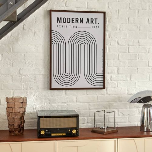 Affiche Encadrée Adem Noir Et Blanc 50x70cm