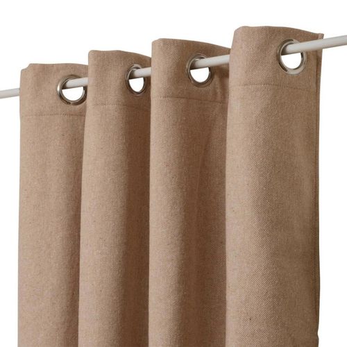 Rideau Isolant Effet Laine "kys" 140x260cm Beige