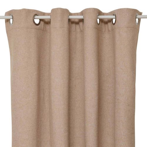 Rideau Isolant Effet Laine "kys" 140x260cm Beige