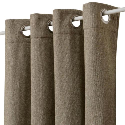 Rideau Isolant Effet Laine "kys" 140x260cm Kaki