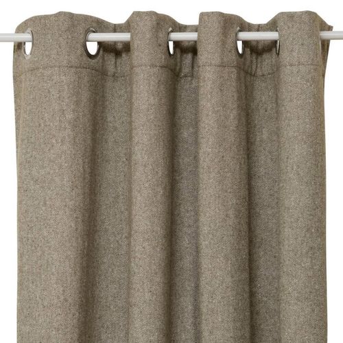 Rideau Isolant Effet Laine "kys" 140x260cm Kaki