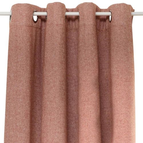 Rideau Isolant Effet Laine "kys" 140x260cm Ambre