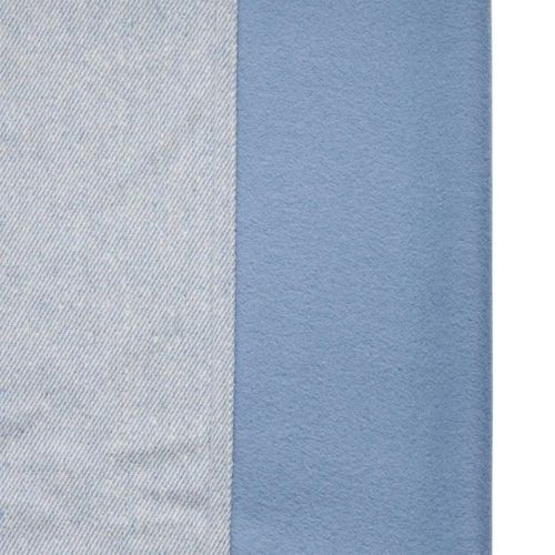 Rideau Isolant Effet Laine "kys" 140x260cm Bleu Minéral