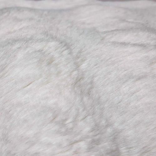 Coussin Imitation Fourrure 3d "zephy" 45x45cm Blanc