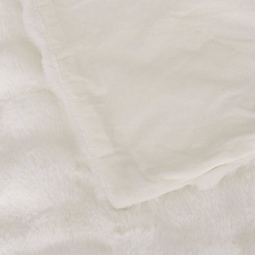 Plaid Imitation Fourrure 3d "zephy" 120x160cm Blanc