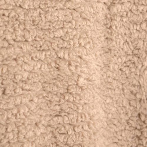 Plaid Sweat En Sherpa "bouclette" 70x85cm Beige