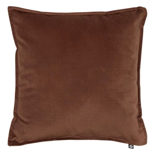 Coussin Déco Uni "lilou" 45x45cm Marron Tonka