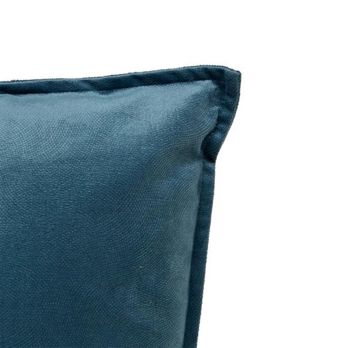 Coussin Déco Uni "lilou" 45x45cm Bleu Égéen