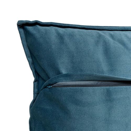 Coussin Déco Uni "lilou" 45x45cm Bleu Égéen