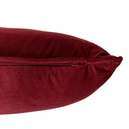 Coussin Déco Uni "lilou" 30x50cm Rouge Grenat