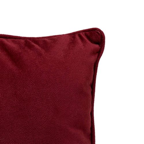 Coussin Déco Uni "lilou" 30x50cm Rouge Grenat