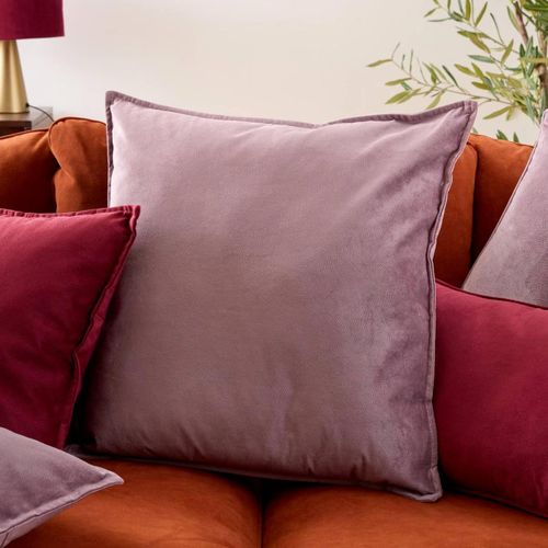 Coussin Déco Uni "lilou" 55x55cm Parme