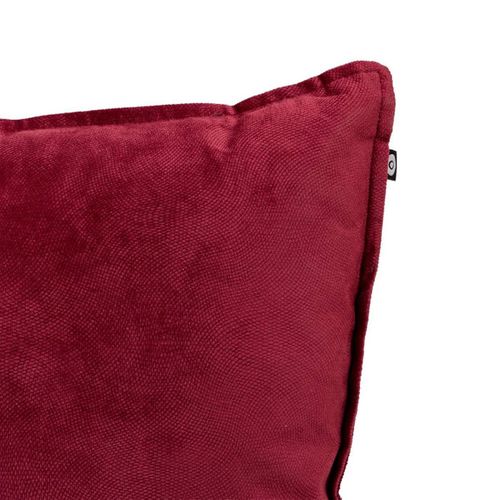Coussin Déco Uni "lilou" 55x55cm Rouge Grenat