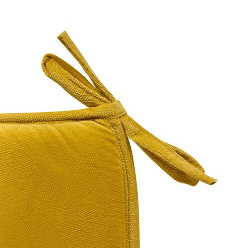 Galette De Chaise Lilou Ocre 38x38cm