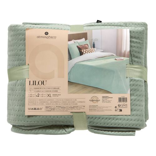 Dessus e lit 240x260 + 2 taies LILOU Céladon