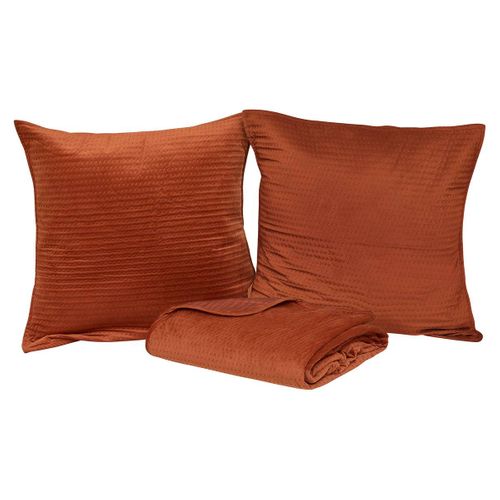 Dessus e lit 240x260 + 2 taies LILOU Terracotta