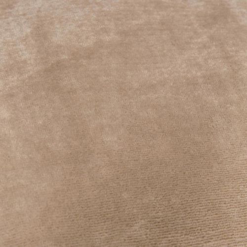 Coussin En Flanelle Uni "ollis" 38x38cm Beige Lin