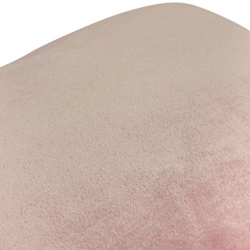 Coussin En Flanelle Uni "ollis" 38x38cm Rose