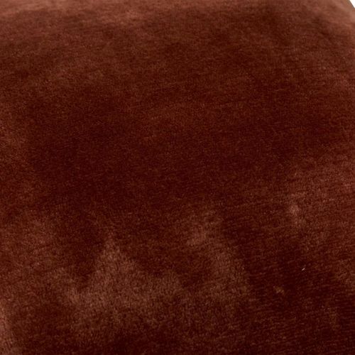 Coussin En Flanelle Uni "ollis" 38x38cm Marron Tonka