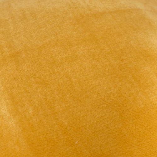 Coussin En Flanelle Uni "ollis" 38x38cm Ocre