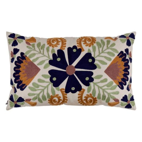 Coussin Déco Brodé "hary" 30x50cm Multicolore