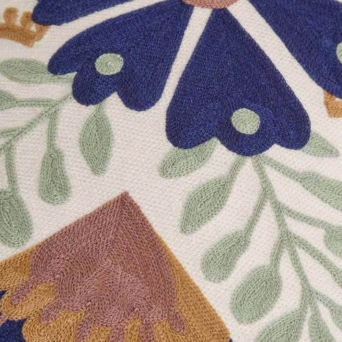 Coussin Déco Brodé "hary" 35x75cm Multicolore