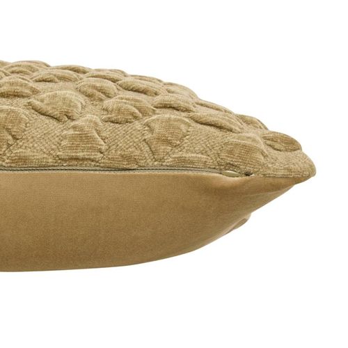 Coussin Chenillé 3d "nova" 40x40cm Kaki
