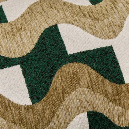 Coussin En Jacquard Chenillé "floe" 38x58cm Kaki