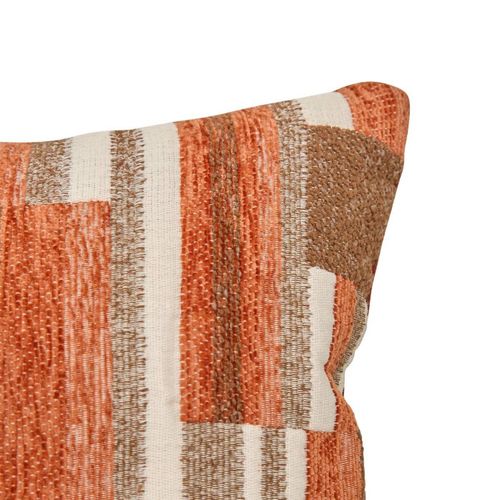 Coussin Déco En Jacquard Chenillé "calix" 30x50cm Ambre