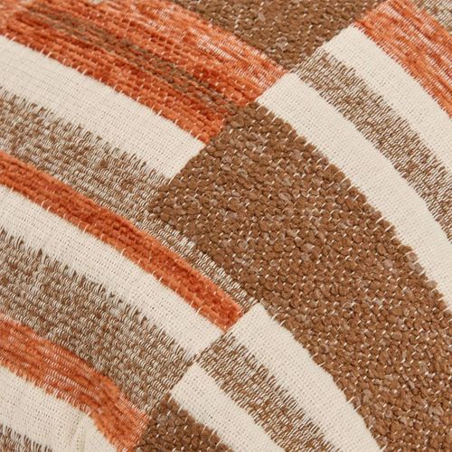 Coussin Déco En Jacquard Chenillé "calix" 30x50cm Ambre