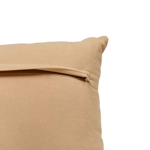 Coussin à Rayures Effet Jute "laini" 38x58cm Naturel