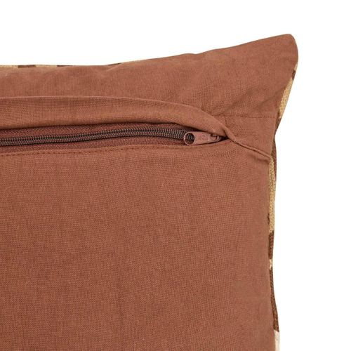 Coussin Déco Brodé "hary" 35x75cm Marron
