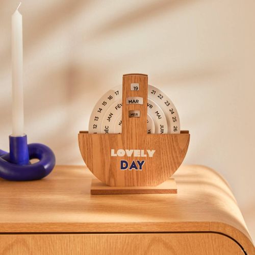 Calendrier Bois Flow H.20cm