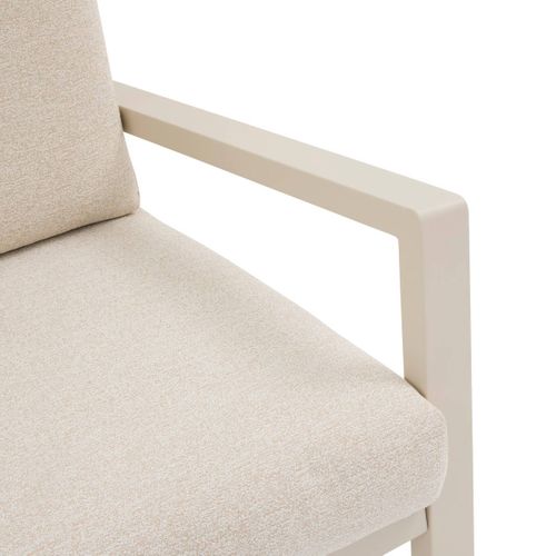 Fauteuil De Salon En Aluminium Luzane - Argile