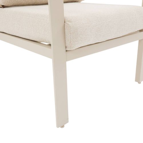 Fauteuil De Salon En Aluminium Luzane - Argile