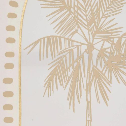 Toile Déco 3d Palmier "meryl" 45x60cm Blanc