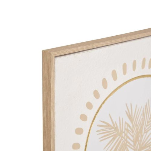 Toile Déco 3d Palmier "meryl" 45x60cm Blanc