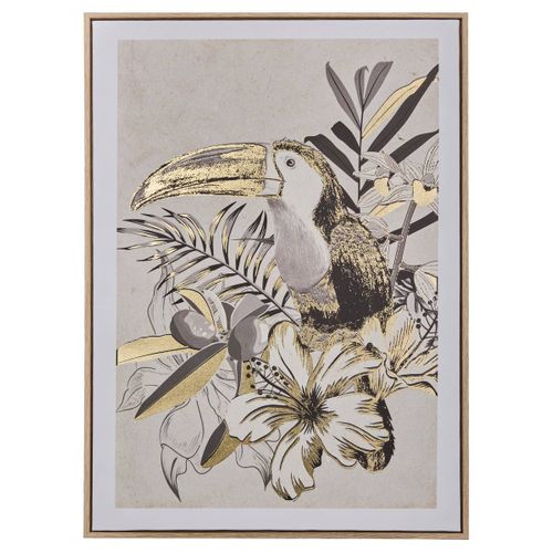 Toile Imprimée Encadrée Rafi Vert 50x70cm