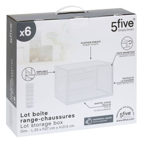 Range-chaussures Spacy Plus 6 Paires