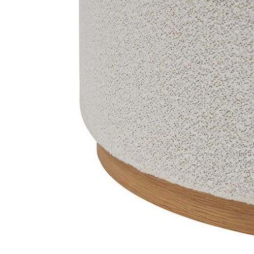 Pouf XL En Bouclette Nesky - Blanc
