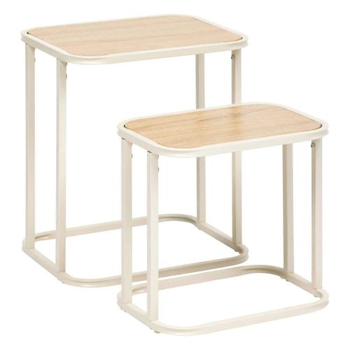 Lot De 2 Tables Gigognes Curvy Beige 5five