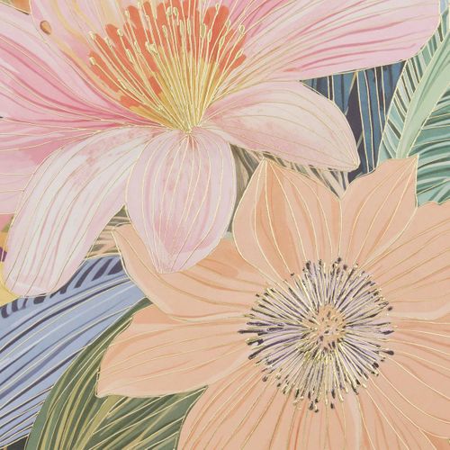 Toile Imprimé Fleur Daisy 58x78 Cm